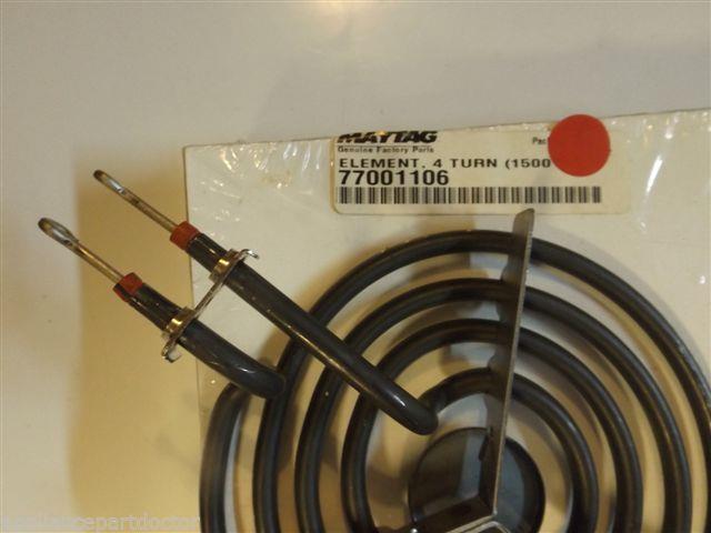 Maytag Amana Stove 77001106 ELEMENT , 4 TURN (1500) NEW IN BOX Maytag Amana Stove 77001106 ELEMENT , 4 TURN (1500) NEW IN BOX
